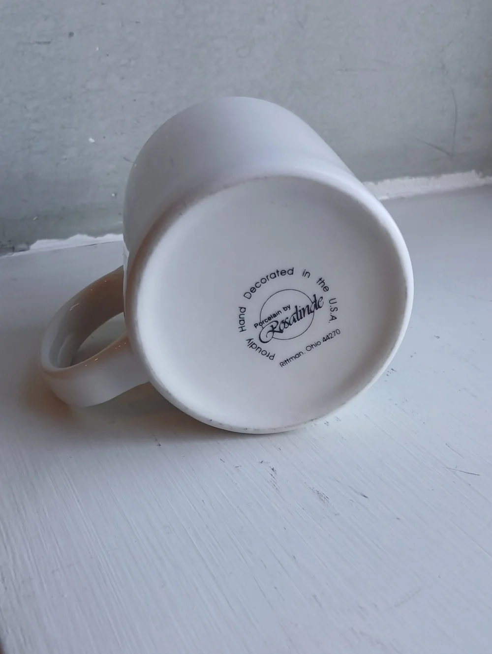 Vintage Briard Mug  singed Cindy Farmer 1986